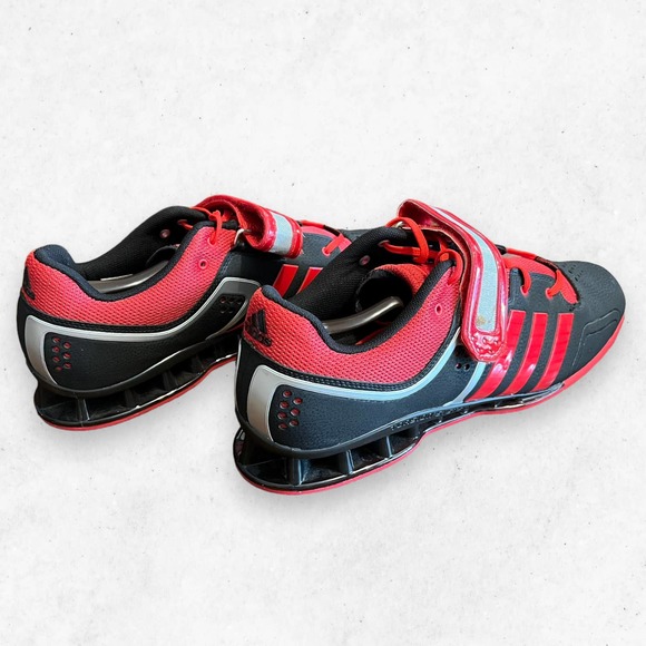 Adidas Adipower Weightlifting Torsion‎ Black Red Metallic Shoes Size Men\'s US 15 main image 12